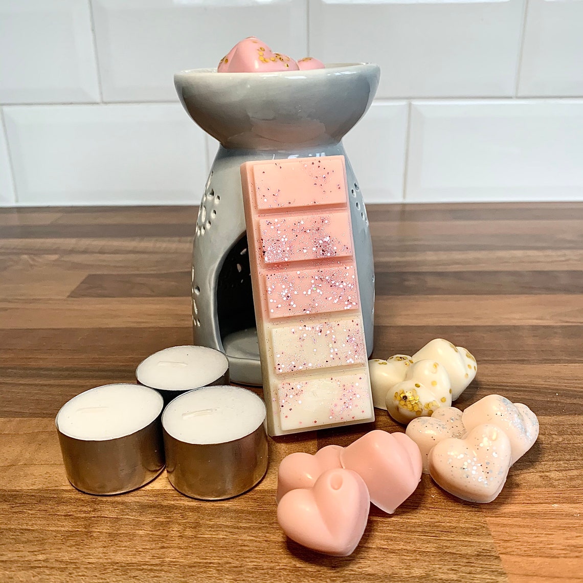 Wax Melt Starter Kit Grey Burner Starter Kit Wax Melts Etsy