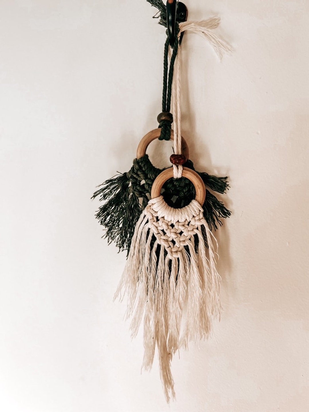 Macrame Key Chain/car Mirror Decor Etsy