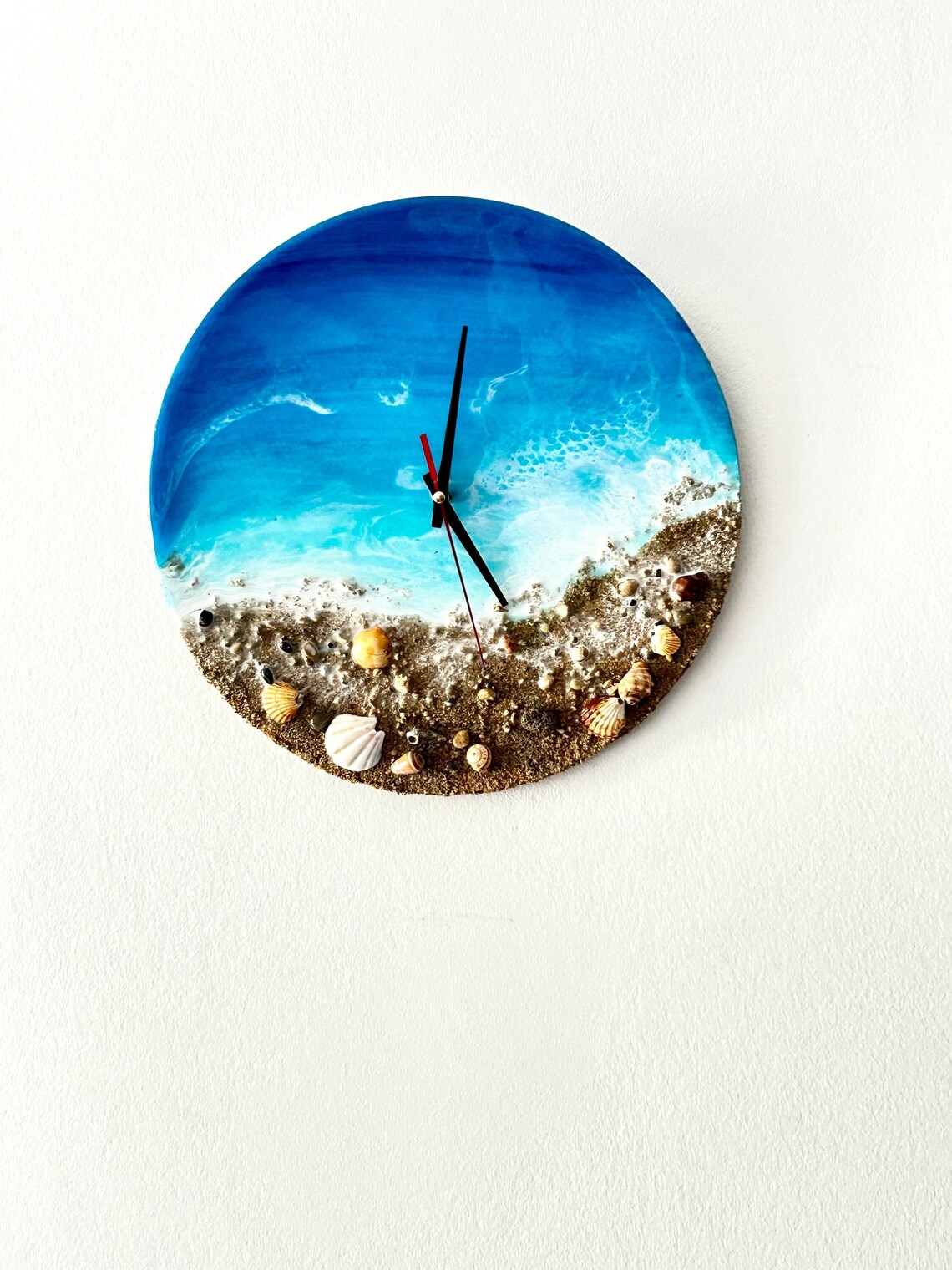 Clock Sea Resin Epoxy Resin Epoxy Art Resin Ocean Art Etsy