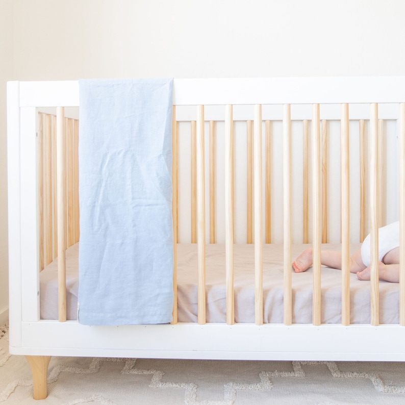 French Linen Swaddle Blanket 100 Flax Etsy