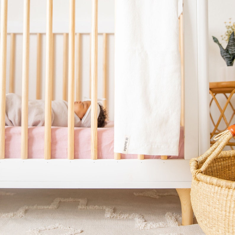 French Linen Swaddle Blanket 100 Flax Etsy