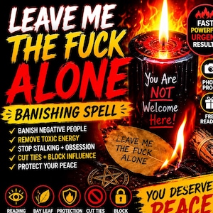 Banishing Spell: Remove Evil Energy And People From Your Life, Remove Toxic Person, Urgent Cast