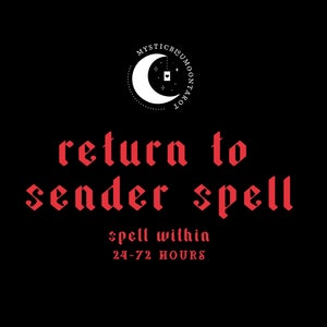 Return To Sender Spell Negativity Removal Spell Powerful Hoodoo Cleanse Dark Energy Santeria Black Magic Removal Positive Energy