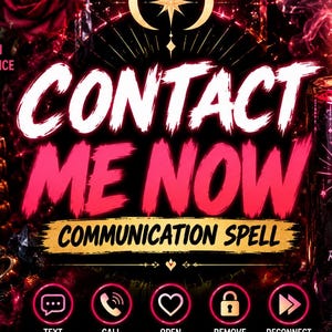 Contact Me Spell | Break No Contact, Text Me, Call Me, Communication, Reconnection Ritual