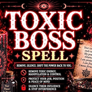 Toxic Boss Spell Accountability & Karma Spell | Workplace Protection, Remove Negative Energy, Stop Harassment