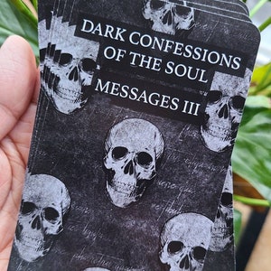 Deck Sombres Confessions de l'âme 3 Deck de cartes Oracle Tarot Deck Messages flammes jumelles
