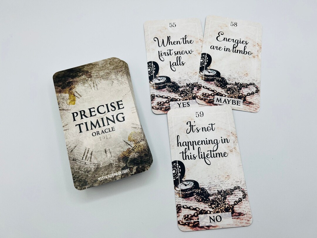 Precise Timing Oracle Deck: 78 Tarot Cards for Twin Flames - Etsy