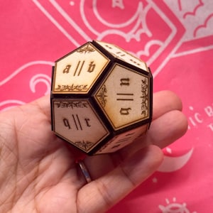 Divination Dice for Psychic Readings & Tarot Card Readings – Letters, Alphabet For Names Tarot Spiritual Tool, Spirit Communication Tool