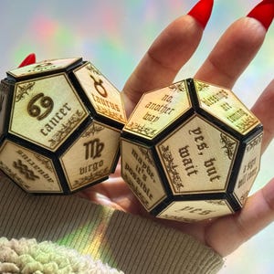 Wahrsage-Würfel für psychische Lesungen & Tarot-Kartenlegungen - Sternzeichen und Wahrsagerei spirituelles Werkzeug, Spirituelles Kommunikations-Werkzeug
