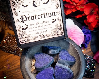 Protection Spell Wax Melts: Midnight Jasmine Scent
