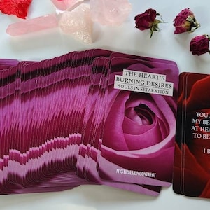 Almas em Separação Baralho Oráculo Chama Gêmea Mensagens Cartas Oráculo Cartas de Tarô Baralho de Tarô Mysticbluumoontarot