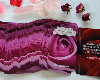Souls In Separation Twin Flame Oracle Deck: Heart's Burning Desires