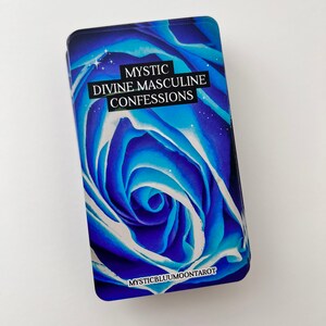 Divine Masculine Oracle Deck Confessions Messages Deck, Twin Flame Deck Love Oracle Cards, 78 Cards Messages For The Divine Feminine