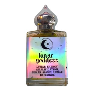 Goddess Oil, Moon Magic, Lunar Goddess, Perfume Jasmine, Witchcraft Intention Beauty Spell Empowerment Conjure Ritual Oil Spiritual