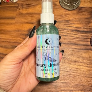 Crystal Infused Smudge Spray | Intention Spell Infused Smudge Spray | Smoke-Less Cleansing Spray | Gift For Her | Cleansing Smudge Spray