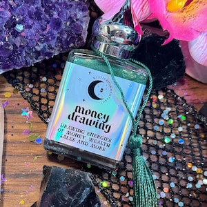 Money Drawing Oil Perfume for Rituals | Attract Wealth and Abundance with Magick Oils | Witchcraft Oil with Prosperity Intentions Spell