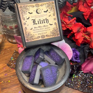 Lilith Wax Melts, Witchy vrouwelijke empowerment cadeau, metafysische wax melts, jasmijn, ritueel hekserij cadeau