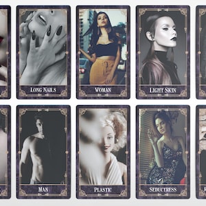 Caractéristiques physiques du jeu de cartes Oracle des flammes mystiques du jeu de tarots Oracle Card Love Caractéristiques du style gothique