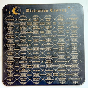 Divination Casting Board, Wooden Charm Casting Intuitive Readings image 2
