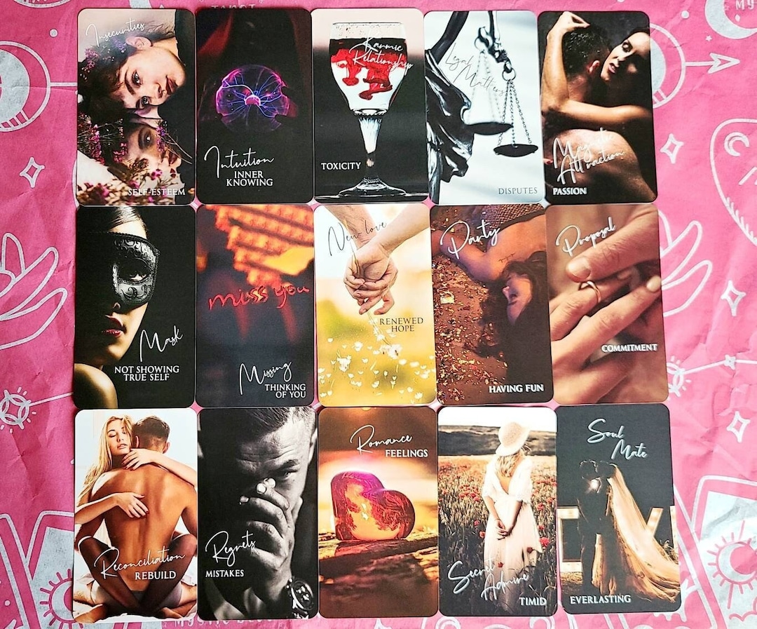Love Oracle Deck Mystic Love Oracle Deck Tarot Deck Twin