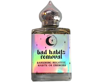 Bad Habits Removal Oil: Black Salt Banishing Ritual, Intention Conjure