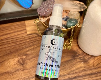 Protection Cleanse Spray 2oz Smudge Spray Spiritual Metaphysical Remove Negative Energy and Purify Your Space Homemade Florida Water