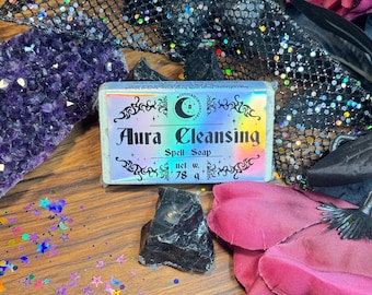 Aura Cleansing Spell Soap: Handmade Vegan Metaphysical Soap