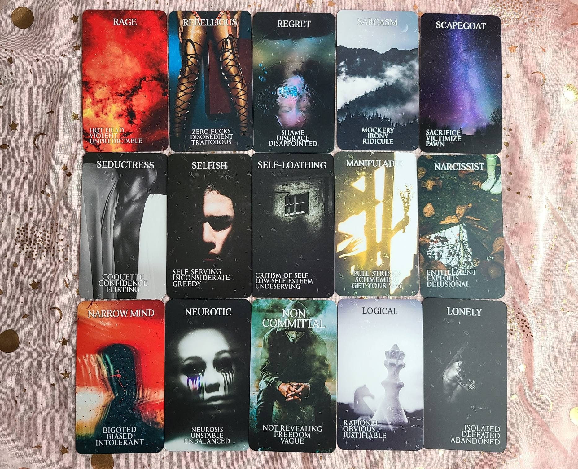 Dark Shadow Oracle Deck Dark Shadow of the Soul 100 Cards - Etsy