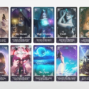 Karty Tarota Karty Oracle Talia Karty Tarota ze Słowami Kluczowymi Znaczeniami Początkujący Tarot Czarostwo Mistyczne Krainy Dar Tarota Bliźniaczy Płomień 78 Kart