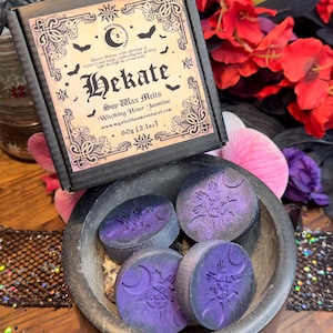 Hecate Wax Melts, Witchy Triple Goddess Gift, Greek Mythology Wax Melts, Sultry Midnight Jasmine, Ritual Gift, Witchcraft
