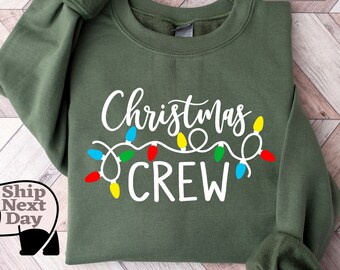 Christmas Crew Sweatshirt, Outfit, Holiday T-Shirt, Christmas Family Sweatshirt, Christmas Crew Sweater, Christmas Sweater Women