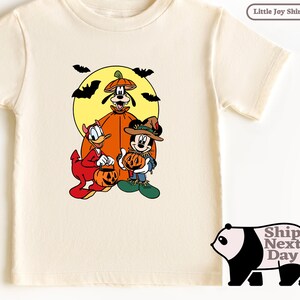 Halloween Mickey Goofy Donald Outfit, Disney Vacation Tee for Kids, Disney Halloween T-shirt, Mickey And Mini Mouse Shirt, Disney Tee