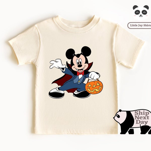 Halloween Mickey Vampire Outfit, Disney Vacation Tee for Kids, Disney Halloween T-shirt, Mickey And Mini Mouse Shirt