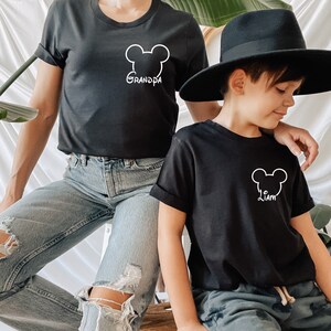 Disney Custom Family Shirts, Mickey and Minnie Pocket Shirt, Disney Vacation Trip Shirt, Disneyland Custom Tee, Disneyworld Family Shirt, image 5