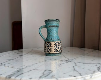 Vintage mid-century Jasba Keramik handled jug vase,  West Germany , 1960’s