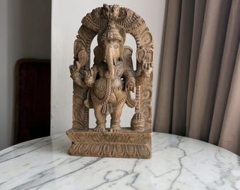 Lord Ganesha Wood Carving ,antique, 1900’s