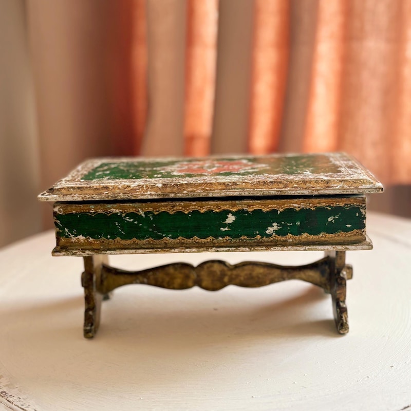 Antique Gold Gilded Box - Etsy UK
