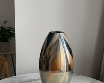 Vintage Murano hand-blown cased art glass vase , sommerso technique, 1960’s
