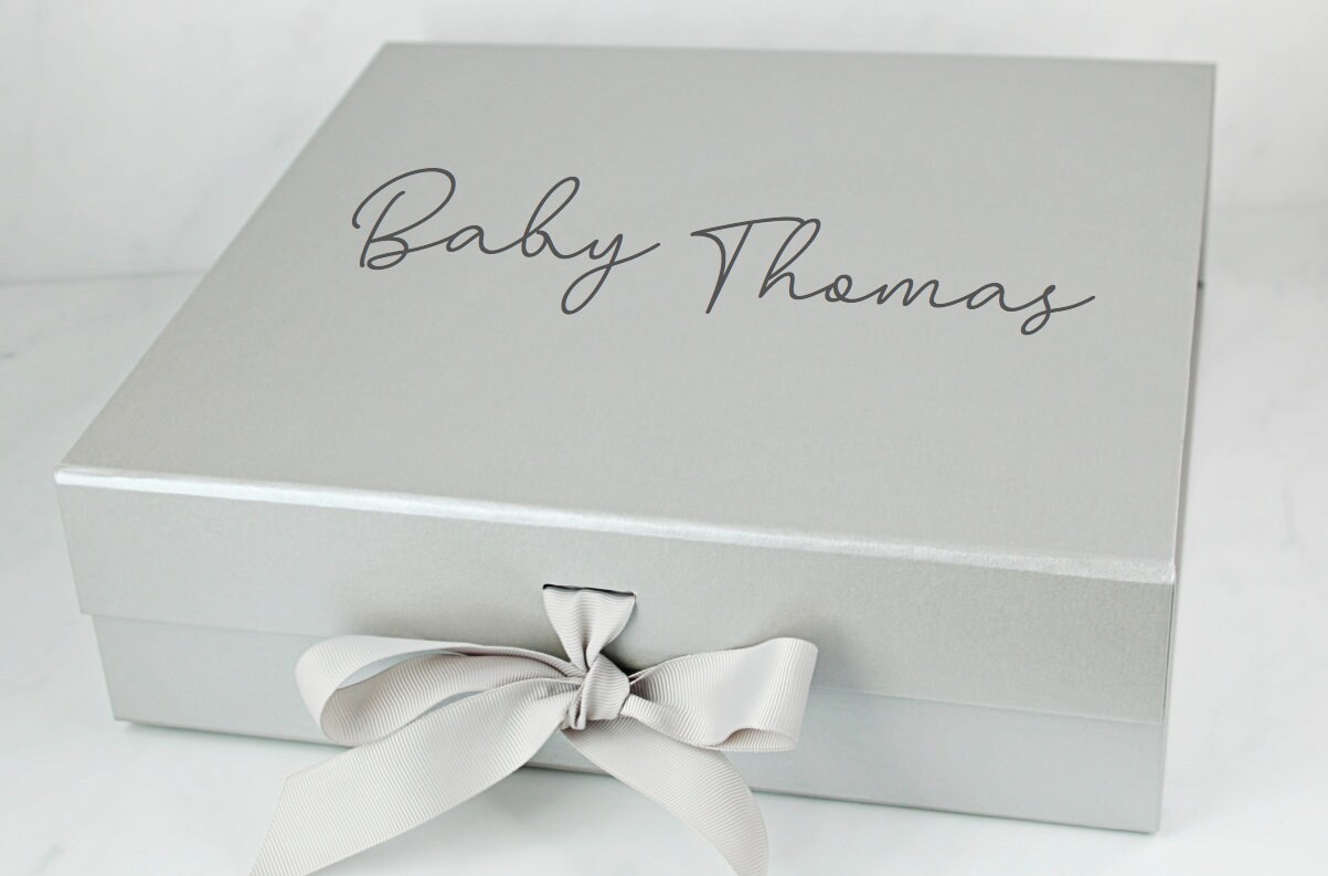 Large Personalised Baby Gift Box Baby Shower Gift to Etsy