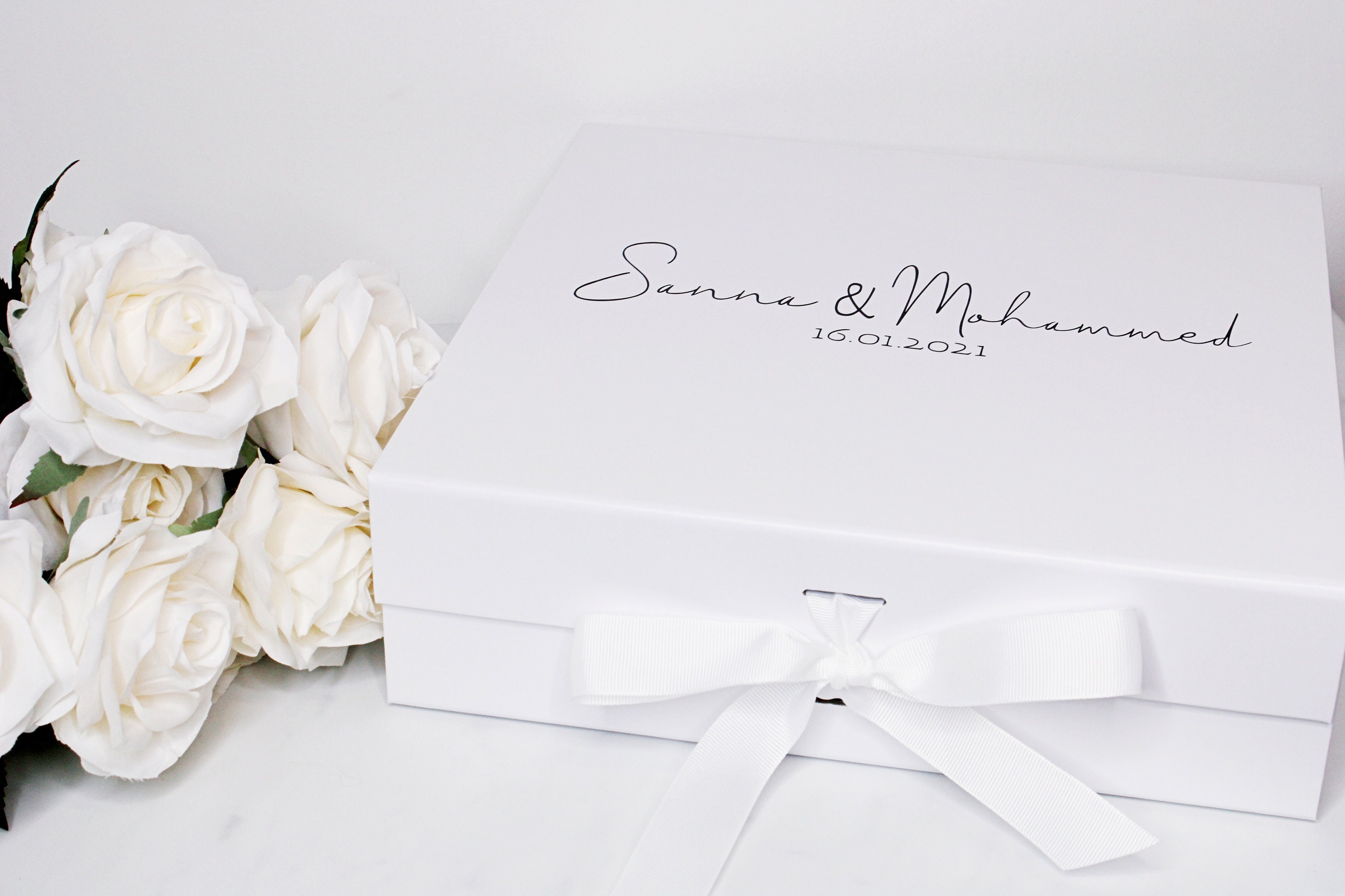 Personalised Luxury Large Gift box for Wedding Present / Etsy