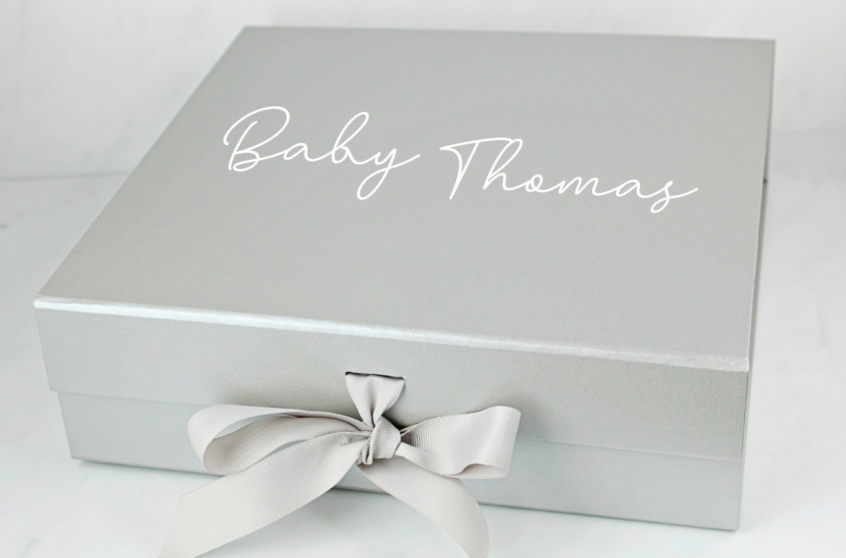 Large Personalised Baby Gift Box Baby Shower Gift to Etsy