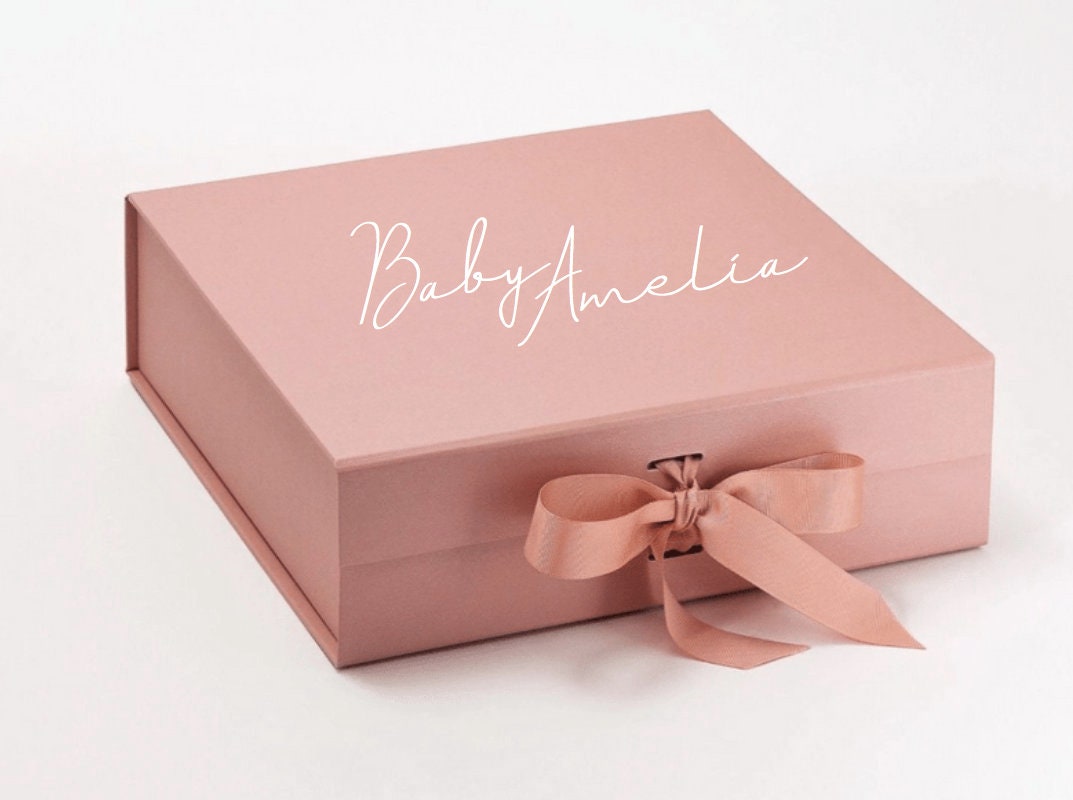 Large Personalised Baby Gift Box Baby Shower Gift to Etsy