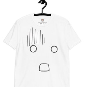 Shocked Anime Face Funny Unisex T-Shirt, Anime Shirt, Harajuku Clothing, Anime Merch, Anime Gifts, Kawaii, Cute