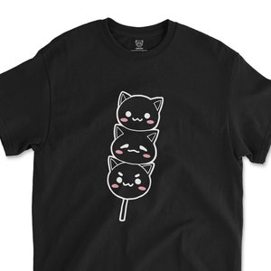 Cute Dango Cat Unisex T-Shirt | Soft Kawaii Aesthetic | Yume Kawaii Harajuku | Kpop Korean Japanese Fashion | Fairy Kei