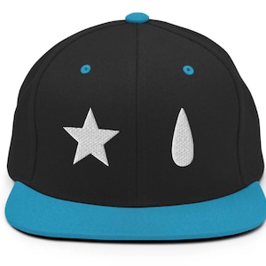 Embroidered Anime Snapback Hat, Anime Cap, Harajuku Clothing, Anime Hat, Manga Cap, Aesthetic Japanese, Kawaii, Men/Women