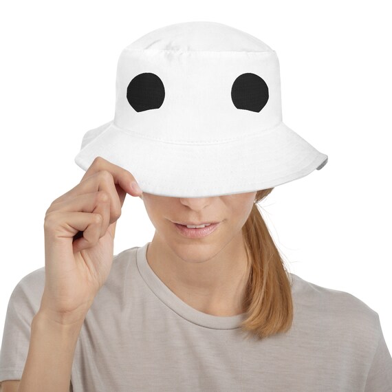 Cute Panda Ears Embroidered Bucket Hat, Harajuku Clothing, Anime