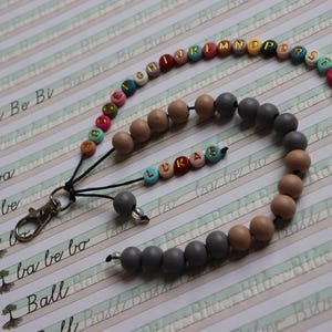 Rechenkette + ABC Kette mit Namen, Schultüte füllung, personalisiertes Geschenk für Schulkind bild 13