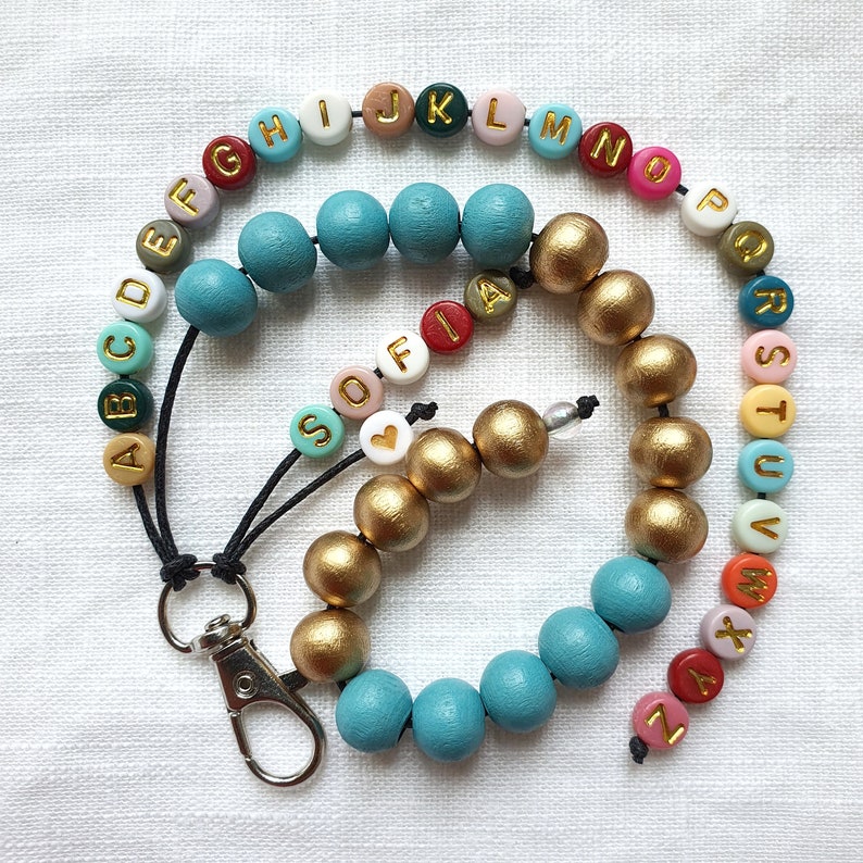 Rechenkette + ABC Kette mit Namen, Schultüte füllung, personalisiertes Geschenk für Schulkind bild 5