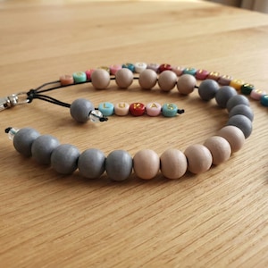 Rechenkette + ABC Kette mit Namen, Schultüte füllung, personalisiertes Geschenk für Schulkind bild 3