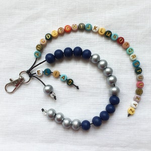 Rechenkette + ABC Kette mit Namen, Schultüte füllung, personalisiertes Geschenk für Schulkind bild 2
